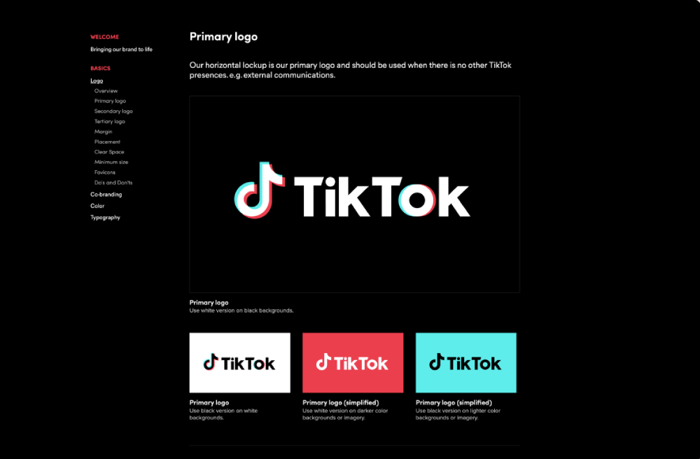 Brand Guideline của TikTok