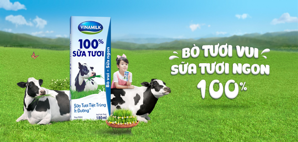 Vinamilk cung cấp sản phẩm sữa tươi 100%, luôn được khách hàng tin dùng