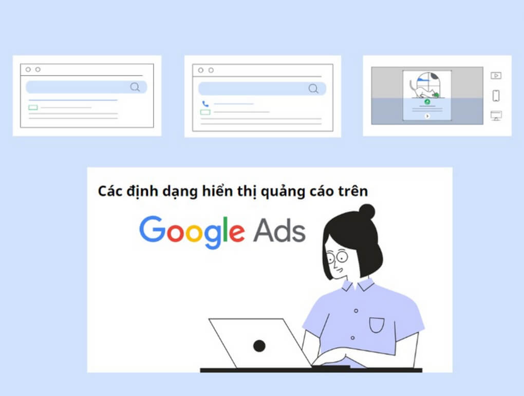 Các hình thức định dạng quảng cáo Google Ads