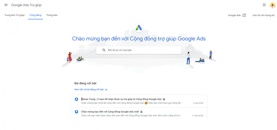 Đặt câu hỏi trên các trang diễn đàn thông tin của Google.