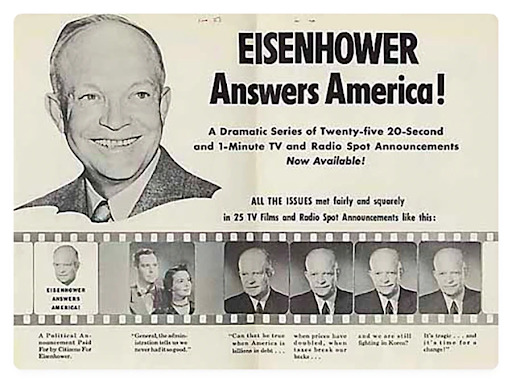 Poster quảng cáo cho chính trị gia Dwight D. Eisenhower